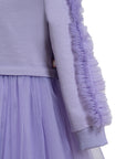 Lilac Poppy Sweatshirt Dress