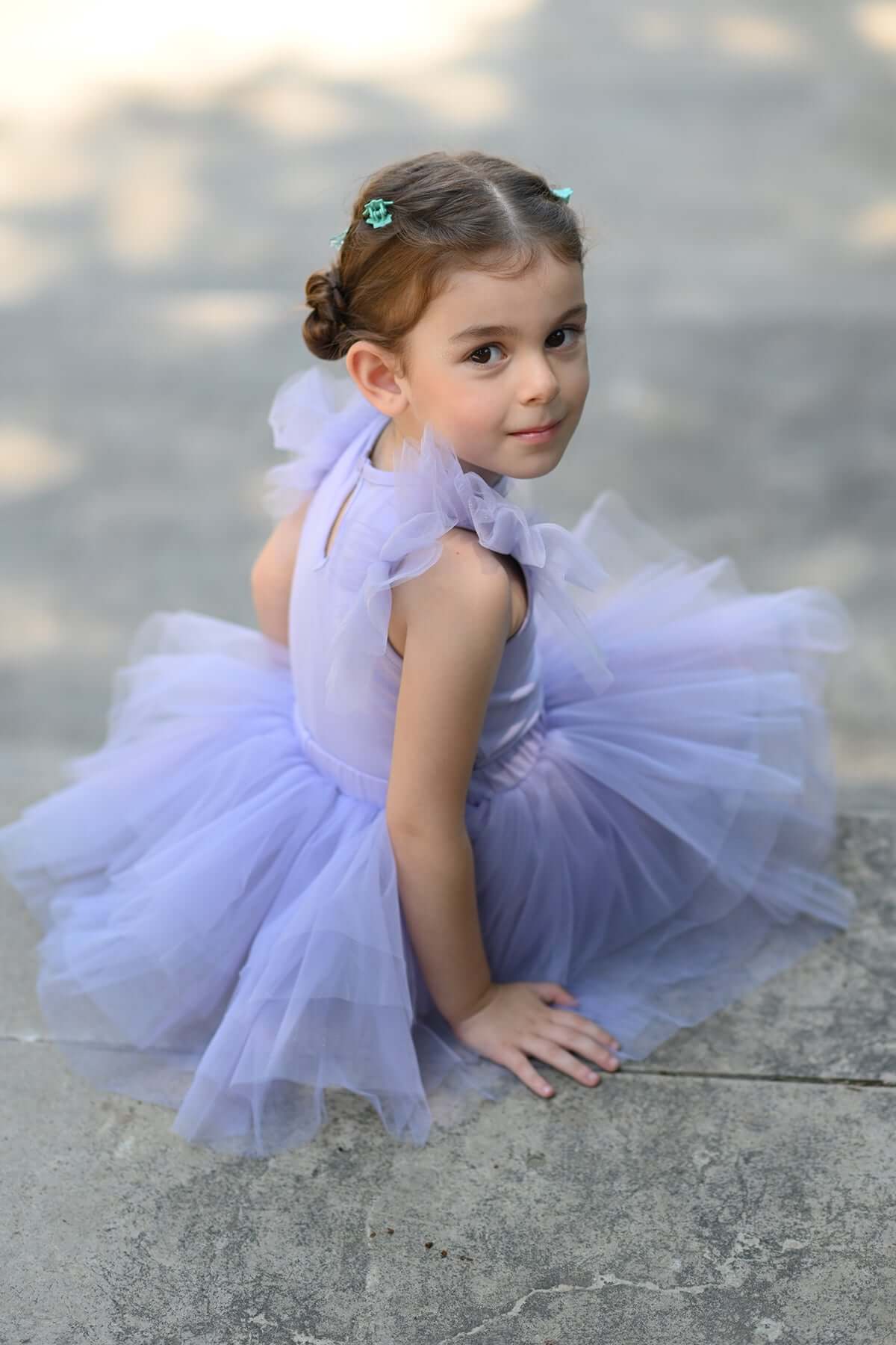 Purple Bloom Tutu Set