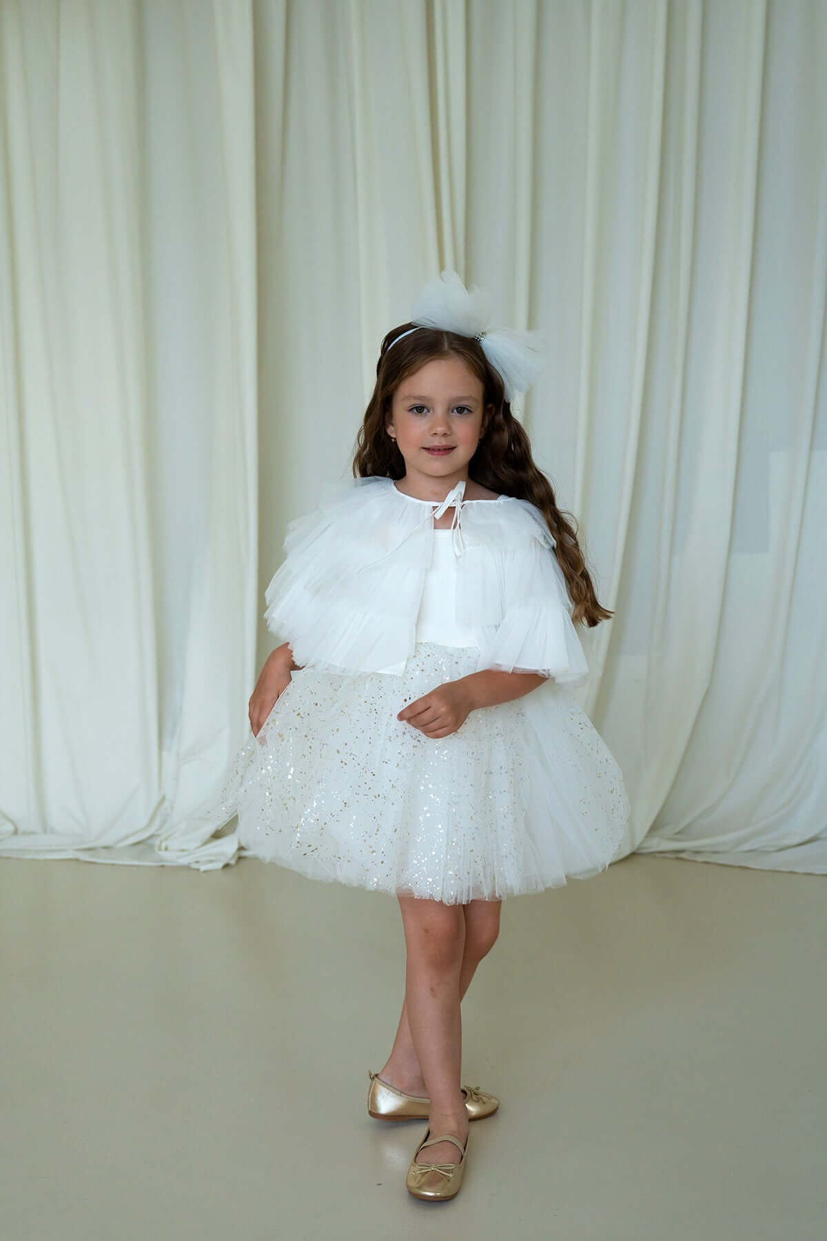 Sparkle White Dress Set