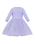 Shiny Lilac Dress Set
